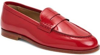 Bruno Magli Lixia Penny Loafer in Berry Patent at Nordstrom, Size 10.5