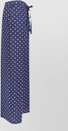 Parosh straight trousers button detail polka dot pattern