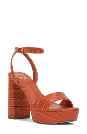 Vince Camuto Pendry Ankle Strap Platform Sandal in Sunset at Nordstrom, Size 6.5