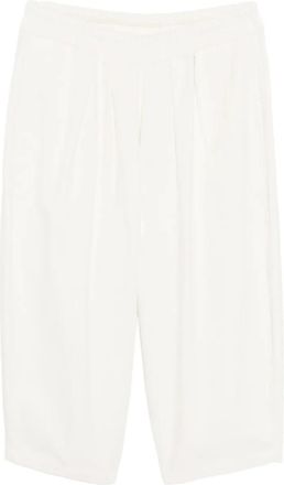 Egg pleated corduroy pants - Black