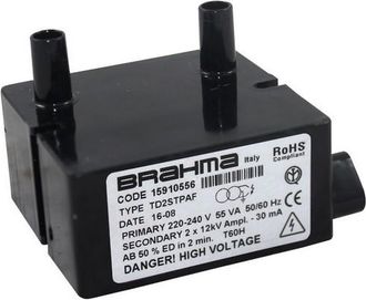 Universal Works Transformador Brahma 2x12kv Td2stpaf Cable Conector Salida Vertical (terminal Redondo 4mm)