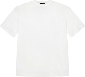 Emporio Armani Tops, Heren, Wit, 3Xl, Katoen, T-shirt met ronde hals