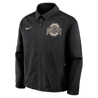 Nike Ohio State Local Twill Nike Mens College Full-Zip Jacket in Black | 045U00AOH-G4G