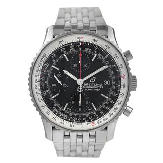 Breitling Pre-owned Breitling Navitimer Chronograph Automatic Chronometer Black Dial Mens Watch A13324