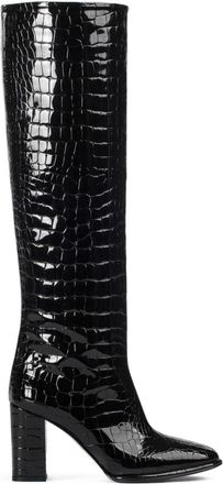 Le Silla 80mm Elsa boots - women - Lycra/Goat Skin/Leather - 40 - Black