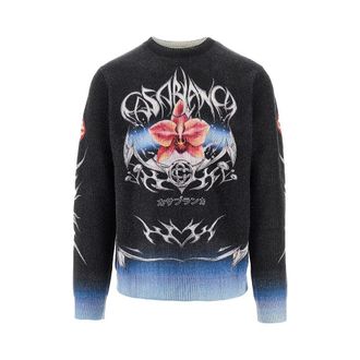 Casablanca Blades knitted sweater Man XL