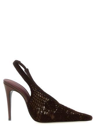 Magda Butrym Womens Crochet Slingback