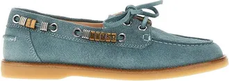 Pinko Suede leather boat shoes Woman 37