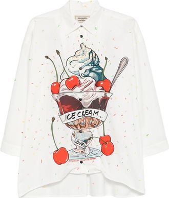 Alessandro Enriquez Alessandro Enriquez Womens Printed Cotton Shirt