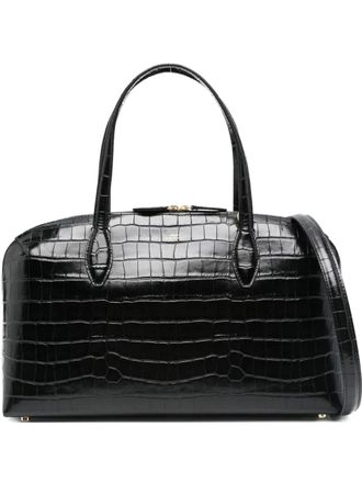 Toteme medium Day croc-embossed tote bag - women - Leather - One Size - Black