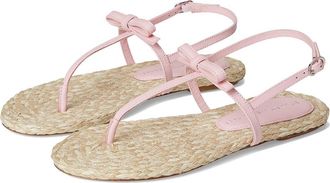 Stuart Weitzman Felicity Espadrille Sandal Womens Wedge Shoes Pink Marshmallow/Natural : 11.5 M, Leather