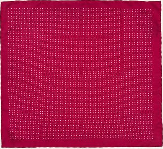 Anderson & Sheppard Mens Silk Polka Dot Pocket Square