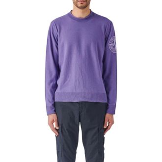 Stone Island Truien & Vesten, Heren, Paars, S, Katoen, Tops