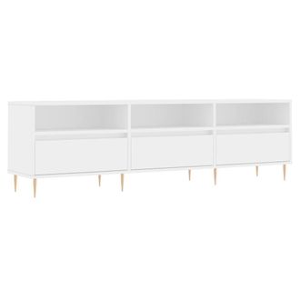 Berkfield Home TV Cabinet White 150x30x44.5 cm Engineered Wood