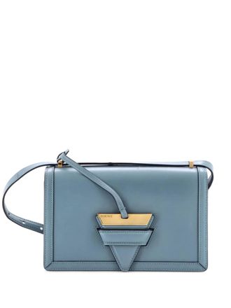 Loewe Barcelona Leather Medium shoulder bag - Blue