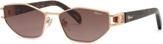 Chopard Zonnebrillen - Dames - Zonnebrillen - Geel - 58 MM - Accessoires
