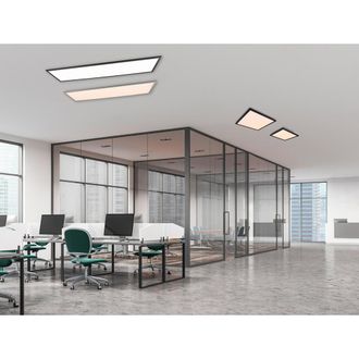 Reality L&aacute;mpara De Techo Led Rectangular Moderna Black Range Trio Lighting