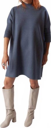 Kerisma Aja Oversized Boxy Dress In Stormy Blue