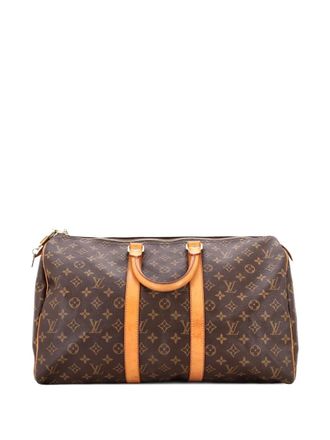 Louis Vuitton Keepall Bag Monogram Canvas 45 satchel - Marrone