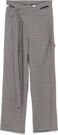 Ottolinger Womens Wool Blend Wrap Trousers - Grey Nylon - Size EU 34 (Womens)