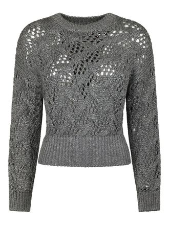 Max Mara Pilade openwork sweater - Grey