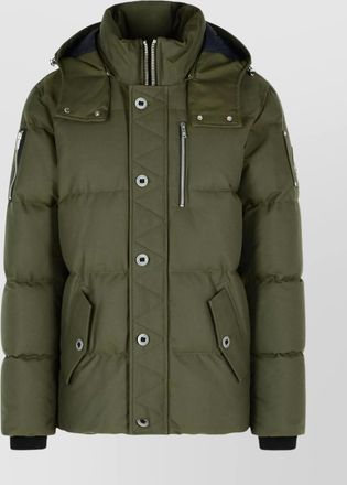 Moose Knuckles cotton and nylon hooded jacket