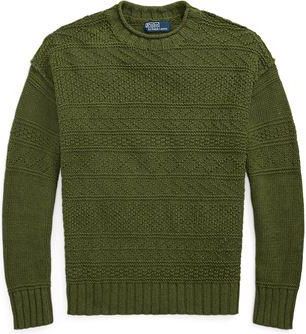 Ralph Lauren TEXTURED LINEN-COTTON SWEATER