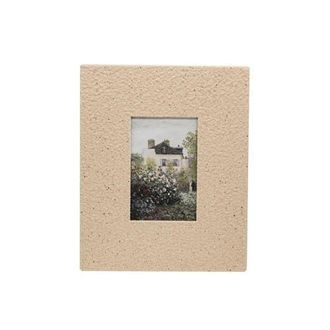 Foreside Home And Garden 4x6 Sand Texture Picture Frame Tan Metal MDF & Glass in Beige at Nordstrom, Size Medium