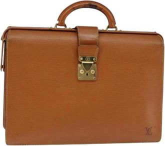 Louis Vuitton Pre-owned Leather Handbag - Dames - Vintage Handtas - Bruin - ONE Size - Leer - Vintage