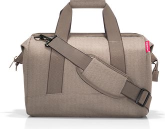 Reisenthel Umh&auml;ngetasche REISENTHEL Allrounder M, Damen, Gr. B/H/T: 40cm x 33,5cm x 24cm, hellbraun, Polyester, Taschen Umh&auml;ngetasche