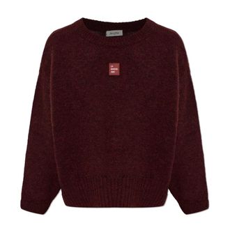 American Vintage East Sweater - Dames - Ronde hals truien - Rood - L - Wol - Truien & Vesten