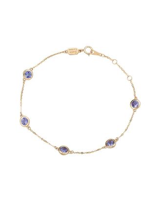Suzy Levian 14K 1.25 Ct. Tw. Tanzanite Station Bracelet
