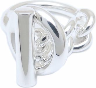 Herm&egrave;s Silver Silver 925 Band Ring (Pre-Owned)