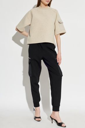 Moose Knuckles T-shirt Mix Media, Womens, Beige