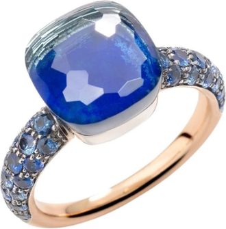 POMELLATO Nudo Classic Ring - Dames - Ringen - Blauw - 52 MM - Accessoires