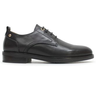 Pikolinos Puertollano Leather Womens Lace Up Shoes - Black - Size:UK 5-5.5