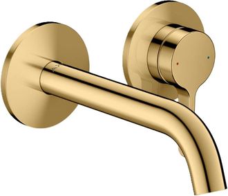 Axor Axor One - Grifo De Lavabo Empotrado, Con Desag&uuml;e, Instalaci&oacute;n De 2 Orificios, Ecosmart, Acabado Pulido En Oro 48170990