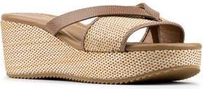 Donald J Pliner Sotira Platform Wedge Sandal in Tobacco at Nordstrom Rack, Size 7.5