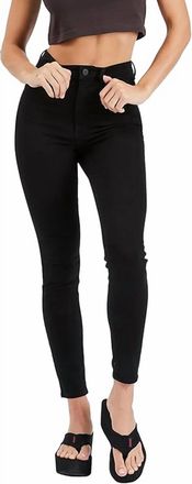 Abrand High Skinny Ankle Basher Jeans In Black Magic
