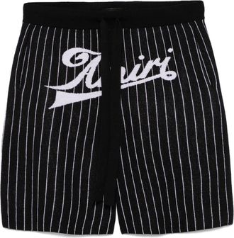 Amiri Shorts gessati - Nero