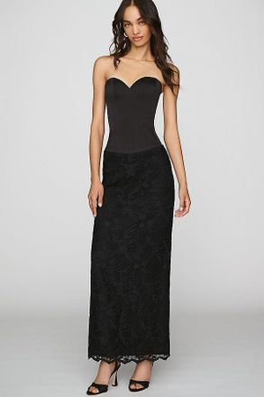 Helsi Evelyn Satin Bustier Maxi Dress