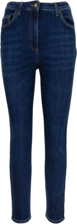 Elisabetta Franchi Slim Fit Denim Jeans - Dames - Skinny Jeans - Blauw - W27 - Denim - Jeans