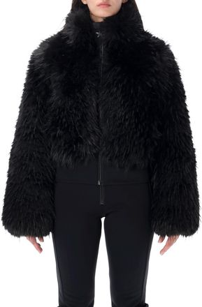 Goldbergh Fuwa Fur Cropped Boxy Fur Jacket