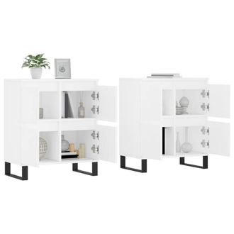 Berkfield Home Sideboards 2 pcs White Engineered Wood