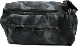 Prada camouflage-print shoulder bag - men - Nylon - OS - Black
