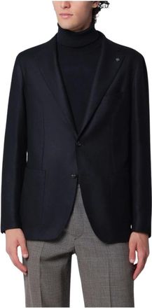 Tagliatore Giacca Montecarlo - Heren - Blazers - Blauw - L - Leer - Jassen