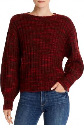 Parker Caims Marled Sweater In Ruby Multi