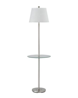 Cal Lighting Calighting 3-Way Andros Floor Lamp With Glass Tray