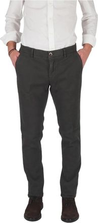 Mason's Donkergrijze stretch chino broek - Heren - Chinos - Grijs - 2XL - Katoen - Broeken