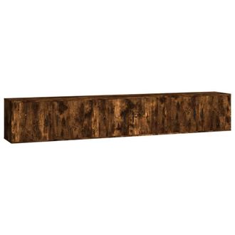 Berkfield Home Wall-mounted TV Cabinets 3 pcs Smoked Oak 80x34.5x40 cm in Brown
